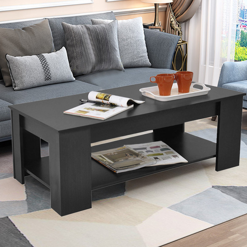 Ebern Designs Ezayah Lift Top Extendable Coffee Table with Storage